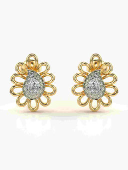 Valanova - Hallmarked 9K Yellow Gold and Certified Lab Grown Diamond 0.38cts Stud Earrings