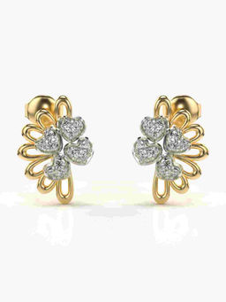 Valanova - Hallmarked 9K Yellow Gold and Certified Lab Grown Diamond 0.25cts Stud Earrings