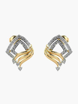 Valanova - Hallmarked 9K Yellow Gold and Certified Lab Grown Diamond 0.56cts Stud Earrings