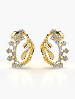 Valanova - Hallmarked 9K Yellow Gold and Certified Lab Grown Diamond 0.29cts Stud Earrings