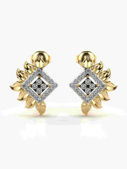 Valanova - Hallmarked 9K Yellow Gold and Certified Lab Grown Diamond 0.46cts Stud Earrings
