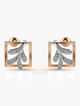 Valanova - Hallmarked 9K Rose Gold and Certified Lab Grown Diamond 0.28cts Stud Earrings
