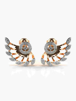 Valanova - Hallmarked 9K Rose Gold and Certified Lab Grown Diamond 0.50cts Stud Earrings