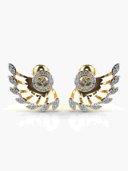 Valanova - Hallmarked 9K Yellow Gold and Certified Lab Grown Diamond 0.50cts Stud Earrings