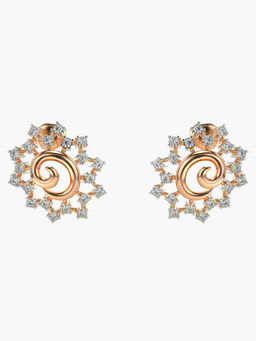 Valanova - Hallmarked 9K Rose Gold and Certified Lab Grown Diamond 0.56cts Stud Earrings