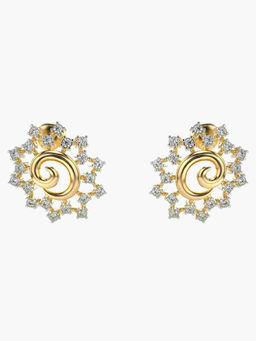 Valanova - Hallmarked 9K Yellow Gold and Certified Lab Grown Diamond 0.56cts Stud Earrings
