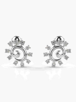 Valanova - Hallmarked 9K White Gold and Certified Lab Grown Diamond 0.28cts Stud Earrings