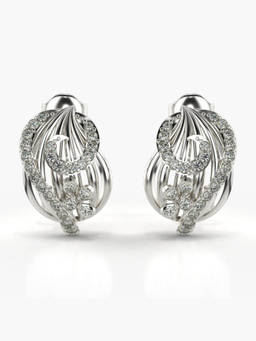 Valanova - Hallmarked 9K White Gold and Certified Lab Grown Diamond 0.49cts Stud Earrings