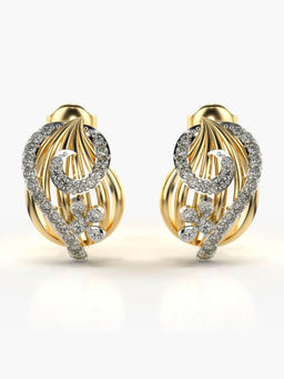 Valanova - Hallmarked 9K Yellow Gold and Certified Lab Grown Diamond 0.49cts Stud Earrings