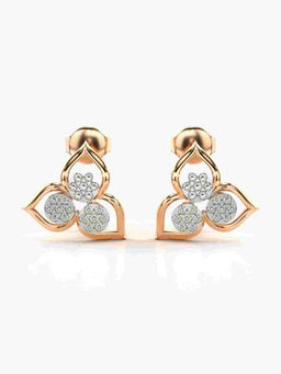 Valanova - Hallmarked 9K Rose Gold and Certified Lab Grown Diamond 0.32cts Stud Earrings