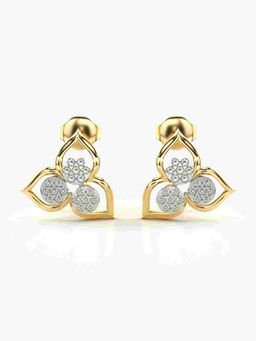 Valanova - Hallmarked 9K Yellow Gold and Certified Lab Grown Diamond 0.32cts Stud Earrings