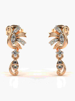 Valanova - Hallmarked 9K Rose Gold and Certified Lab Grown Diamond 0.20cts Stud Earrings