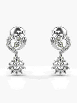 Valanova - Hallmarked 9K White Gold and Certified Lab Grown Diamond 0.27cts Stud Earrings