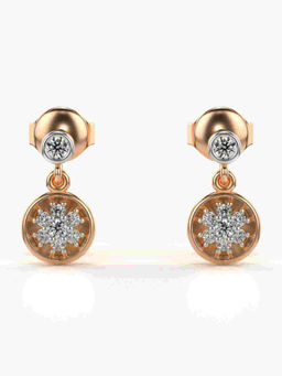 Valanova - Hallmarked 9K Rose Gold and Certified Lab Grown Diamond 0.20cts Stud Earrings