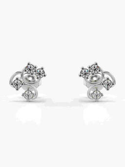 Valanova - Hallmarked 9K White Gold and Certified Lab Grown Diamond 0.36cts Stud Earrings