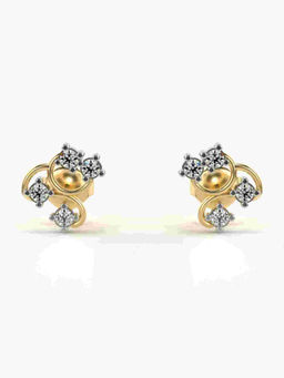 Valanova - Hallmarked 9K Yellow Gold and Certified Lab Grown Diamond 0.36cts Stud Earrings