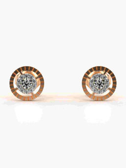 Valanova - Hallmarked 9K Rose Gold and Certified Lab Grown Diamond 0.23cts Stud Earrings