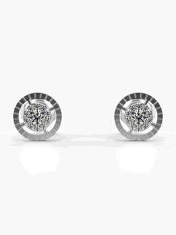 Valanova - Hallmarked 9K White Gold and Certified Lab Grown Diamond 0.23cts Stud Earrings