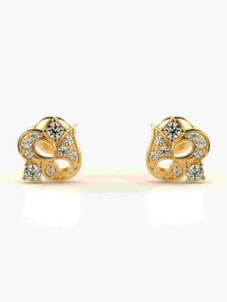 Valanova - Hallmarked 9K Yellow Gold and Certified Lab Grown Diamond 0.26cts Stud Earrings