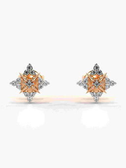 Valanova - Hallmarked 9K Rose Gold and Certified Lab Grown Diamond 0.17cts Stud Earrings