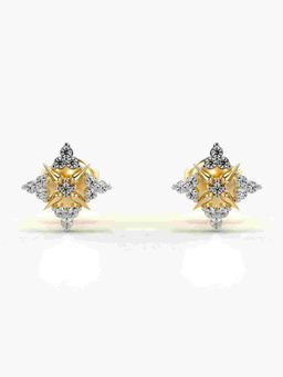 Valanova - Hallmarked 9K Yellow Gold and Certified Lab Grown Diamond 0.17cts Stud Earrings