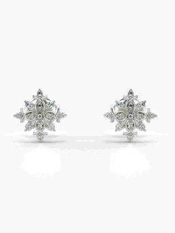 Valanova - Hallmarked 9K White Gold and Certified Lab Grown Diamond 0.16cts Stud Earrings