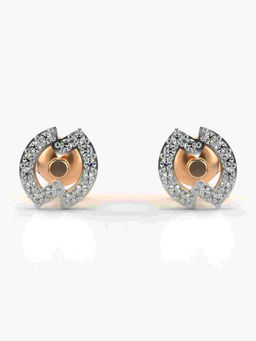Valanova - Hallmarked 9K Rose Gold and Certified Lab Grown Diamond 0.21cts Stud Earrings
