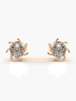 Valanova - Hallmarked 9K Rose Gold and Certified Lab Grown Diamond 0.15cts Stud Earrings