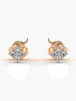 Valanova - Hallmarked 9K Rose Gold and Certified Lab Grown Diamond 0.15cts Stud Earrings