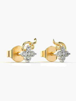 Valanova - Hallmarked 9K Yellow Gold and Certified Lab Grown Diamond 0.15cts Stud Earrings