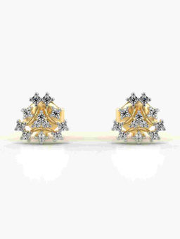 Valanova - Hallmarked 9K Yellow Gold and Certified Lab Grown Diamond 0.15cts Stud Earrings