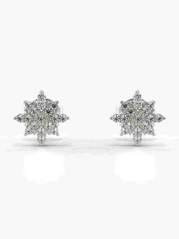 Valanova - Hallmarked 9K White Gold and Certified Lab Grown Diamond 0.22cts Stud Earrings