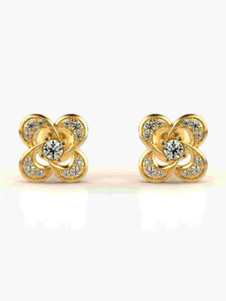 Valanova - Hallmarked 9K Yellow Gold and Certified Lab Grown Diamond 0.23cts Stud Earrings