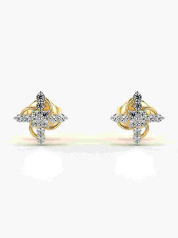 Valanova - Hallmarked 9K Yellow Gold and Certified Lab Grown Diamond 0.18cts Stud Earrings