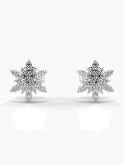 Valanova - Hallmarked 9K White Gold and Certified Lab Grown Diamond 0.25cts Stud Earrings