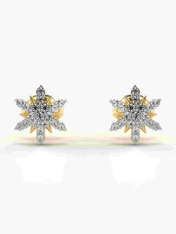 Valanova - Hallmarked 9K Yellow Gold and Certified Lab Grown Diamond 0.25cts Stud Earrings