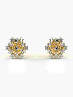 Valanova - Hallmarked 9K Yellow Gold and Certified Lab Grown Diamond 0.17cts Stud Earrings