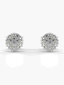 Valanova - Hallmarked 9K White Gold and Certified Lab Grown Diamond 0.17cts Stud Earrings