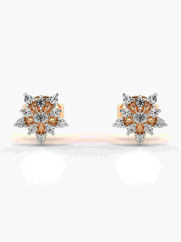 Valanova - Hallmarked 9K Rose Gold and Certified Lab Grown Diamond 0.17cts Stud Earrings