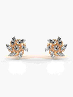 Valanova - Hallmarked 9K Rose Gold and Certified Lab Grown Diamond 0.20cts Stud Earrings