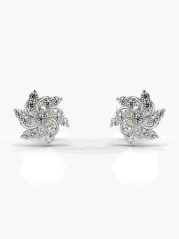 Valanova - Hallmarked 9K White Gold and Certified Lab Grown Diamond 0.20cts Stud Earrings
