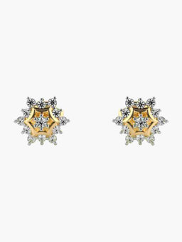 Valanova - Hallmarked 9K Yellow Gold and Certified Lab Grown Diamond 0.21cts Stud Earrings