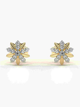 Valanova - Hallmarked 9K Yellow Gold and Certified Lab Grown Diamond 0.18cts Stud Earrings