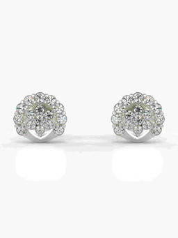 Valanova - Hallmarked 9K White Gold and Certified Lab Grown Diamond 0.33cts Stud Earrings