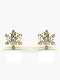 Valanova - Hallmarked 9K Yellow Gold and Certified Lab Grown Diamond 0.15cts Stud Earrings