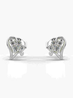 Valanova - Hallmarked 9K White Gold and Certified Lab Grown Diamond 0.16cts Stud Earrings