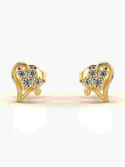 Valanova - Hallmarked 9K Yellow Gold and Certified Lab Grown Diamond 0.16cts Stud Earrings