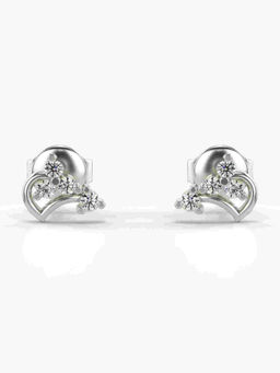 Valanova - Hallmarked 9K White Gold and Certified Lab Grown Diamond 0.16cts Stud Earrings