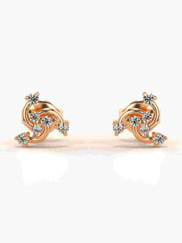 Valanova - Hallmarked 9K Rose Gold and Certified Lab Grown Diamond 0.20cts Stud Earrings