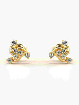Valanova - Hallmarked 9K Yellow Gold and Certified Lab Grown Diamond 0.20cts Stud Earrings